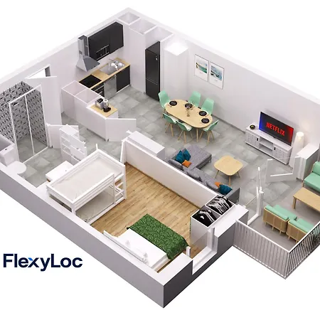 Lumineux, Neuf T2, Balcon, Vue Imprenable, Parking