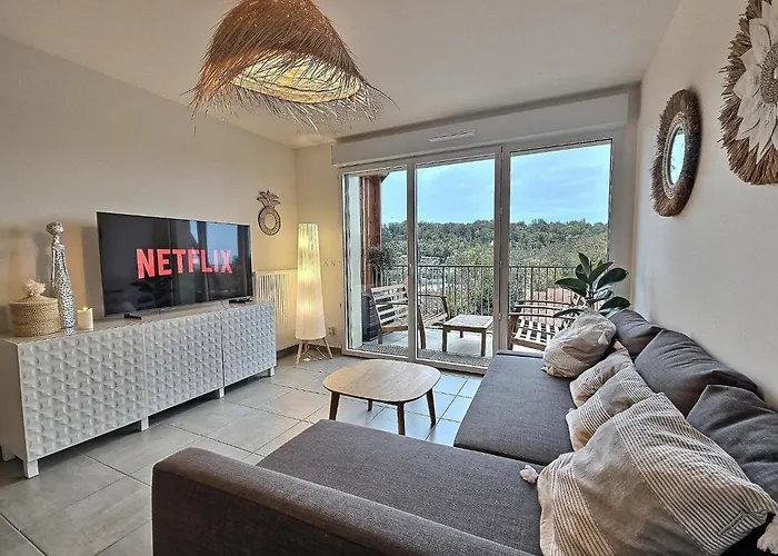 Lumineux, Neuf T2, Balcon, Vue Imprenable, Parking * Honfleur