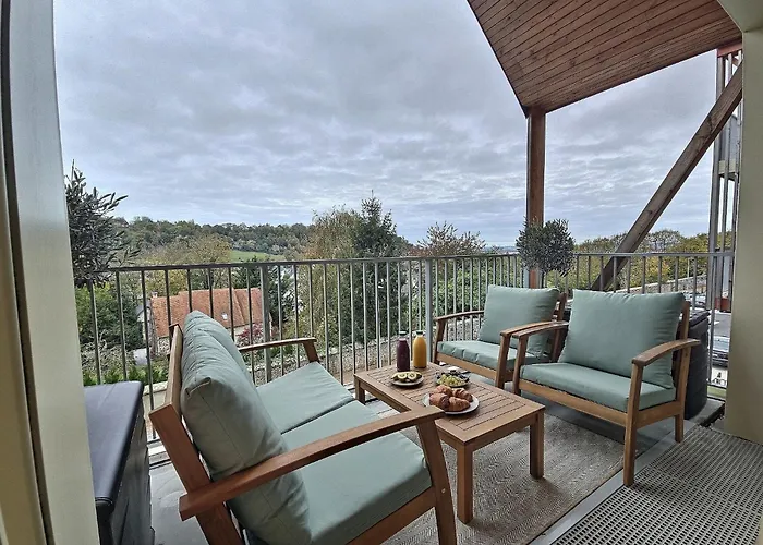 Lumineux, Neuf T2, Balcon, Vue Imprenable, Parking * Honfleur